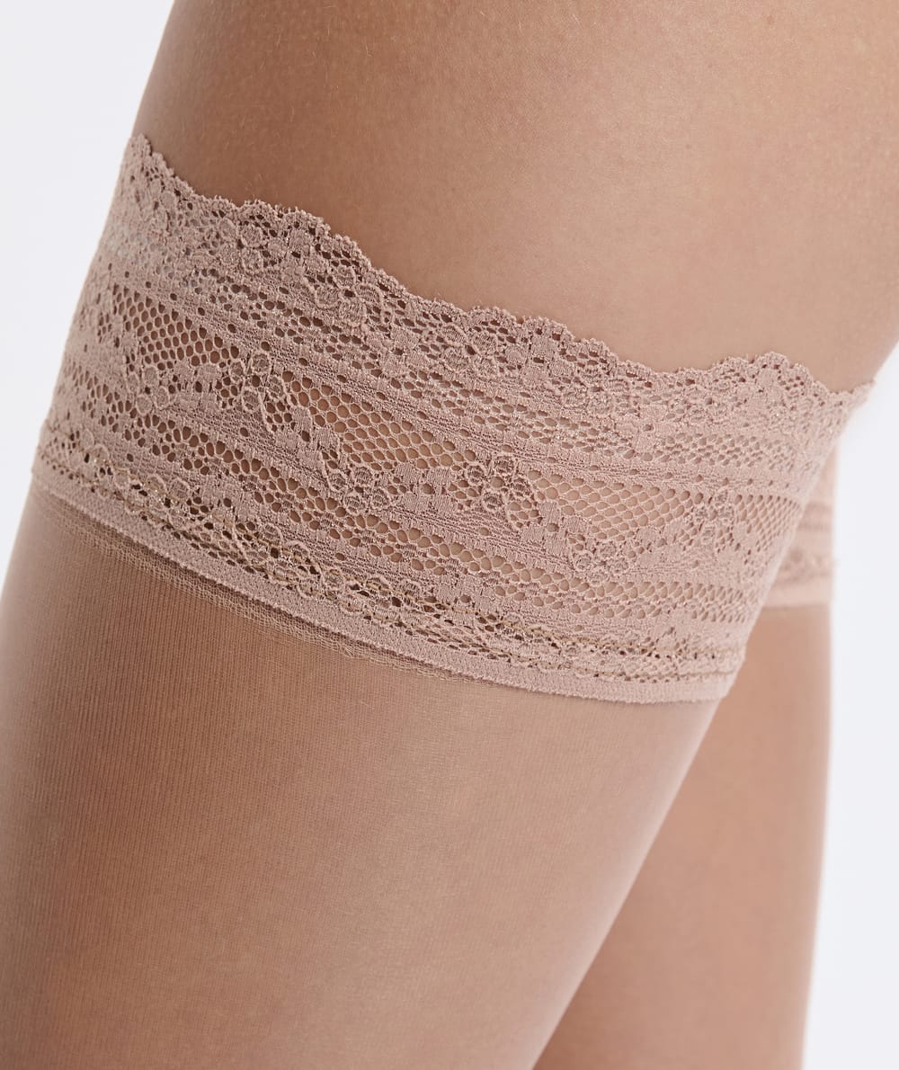 Satin-effect stockings;${refinementColor}