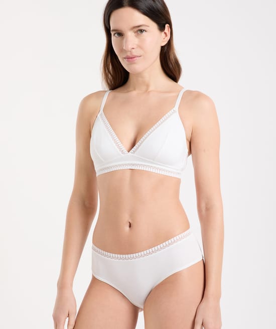 Triangle Wireless Bra, Removable Pads in Organic Cotton;${refinementColor}
