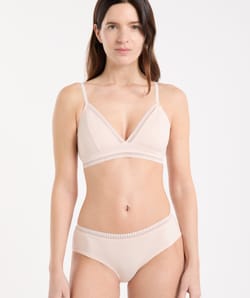 Triangel-BH ohne B&uuml;gel, abnehmbare Pads aus Baumwolle;${refinementColor}