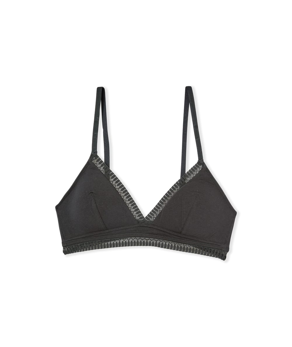 Triangle Wireless Bra, Removable Pads in Organic Cotton;${refinementColor}