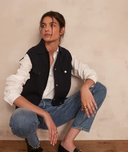 ALEX sleeveless jacket;${refinementColor}