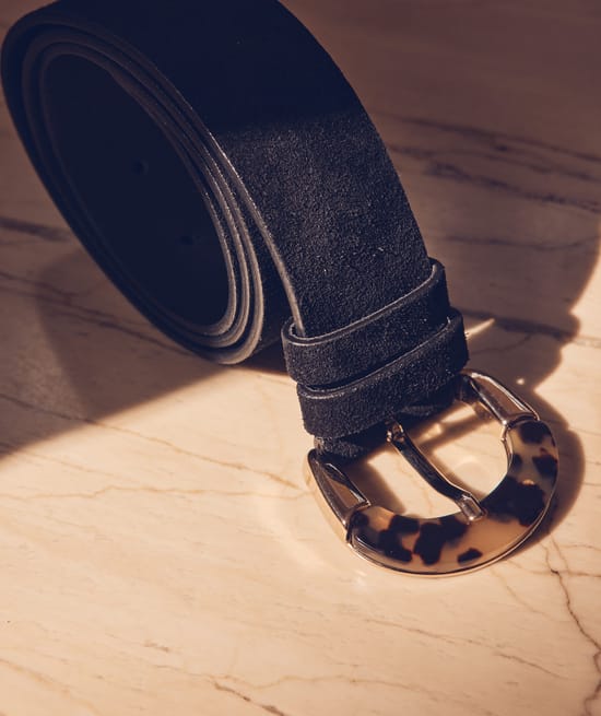 Ceinture en cro&ucirc;te de cuir Elise;${refinementColor}