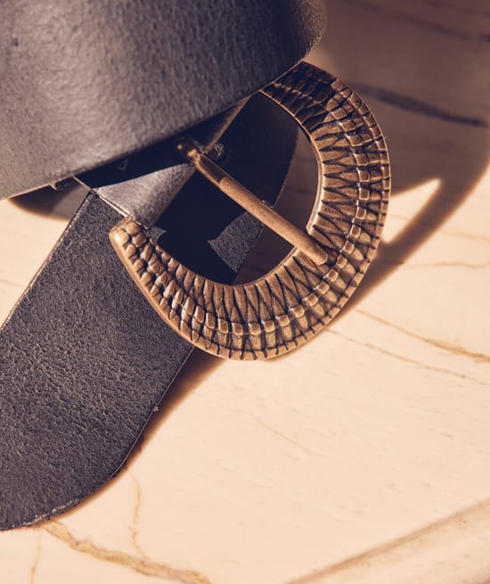 Ceinture en cuir Eden;${refinementColor}