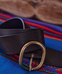 Stella leather belt;${refinementColor}