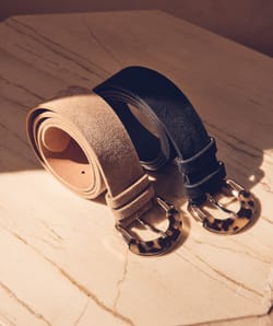 Elise split leather belt;${refinementColor}