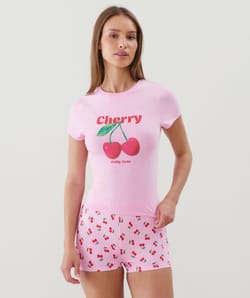 Short en jersey à motifs;