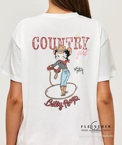 Oversized Betty Boop cotton t-shirt;