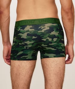 B&oacute;xer de microfibra con patr&oacute;n de camuflaje;