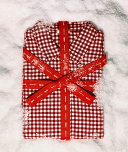 Ensemble de pyjama à carreaux en flanelle;