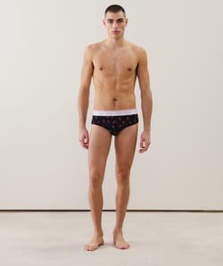 Calzoncillo slip estampado;