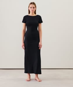 Lange jersey jurk;
