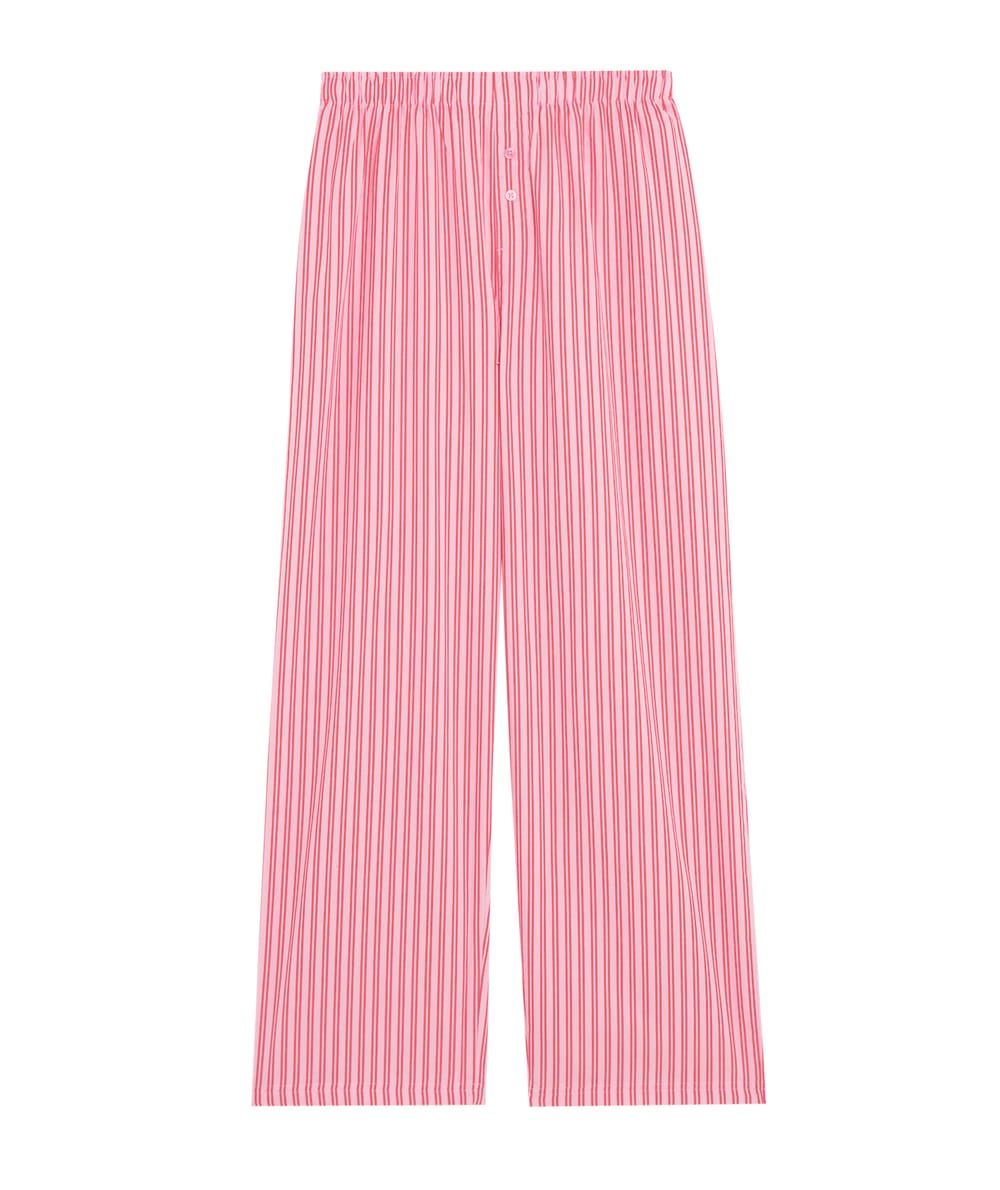 Pantalon à rayures en coton;