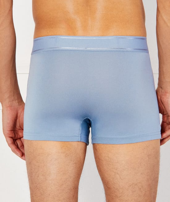 Plain microfibre boxer shorts;