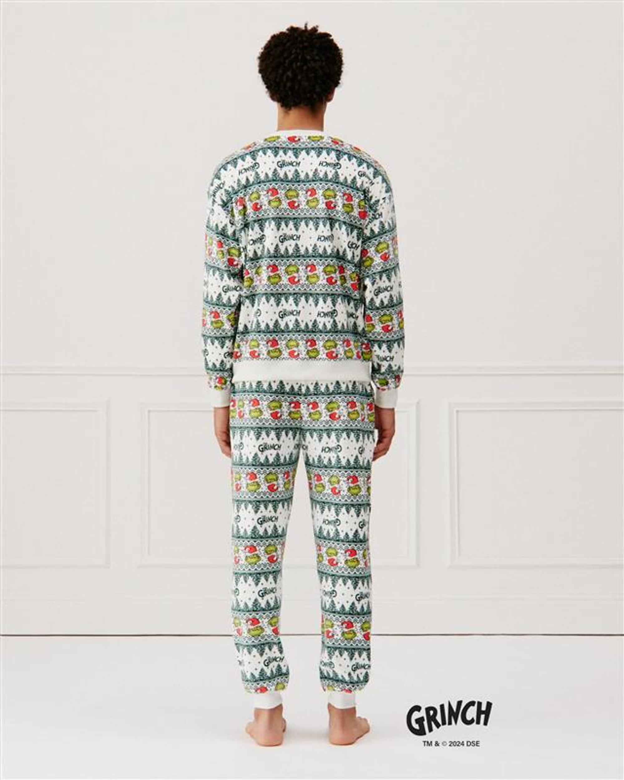 Combinaison Pyjama The Grinch Pour Adulte Et Enfant - Grenouillère Polaire Avec Capuche Bonnet De Noël - Cadeau Drôle Pour Fêtes - 8