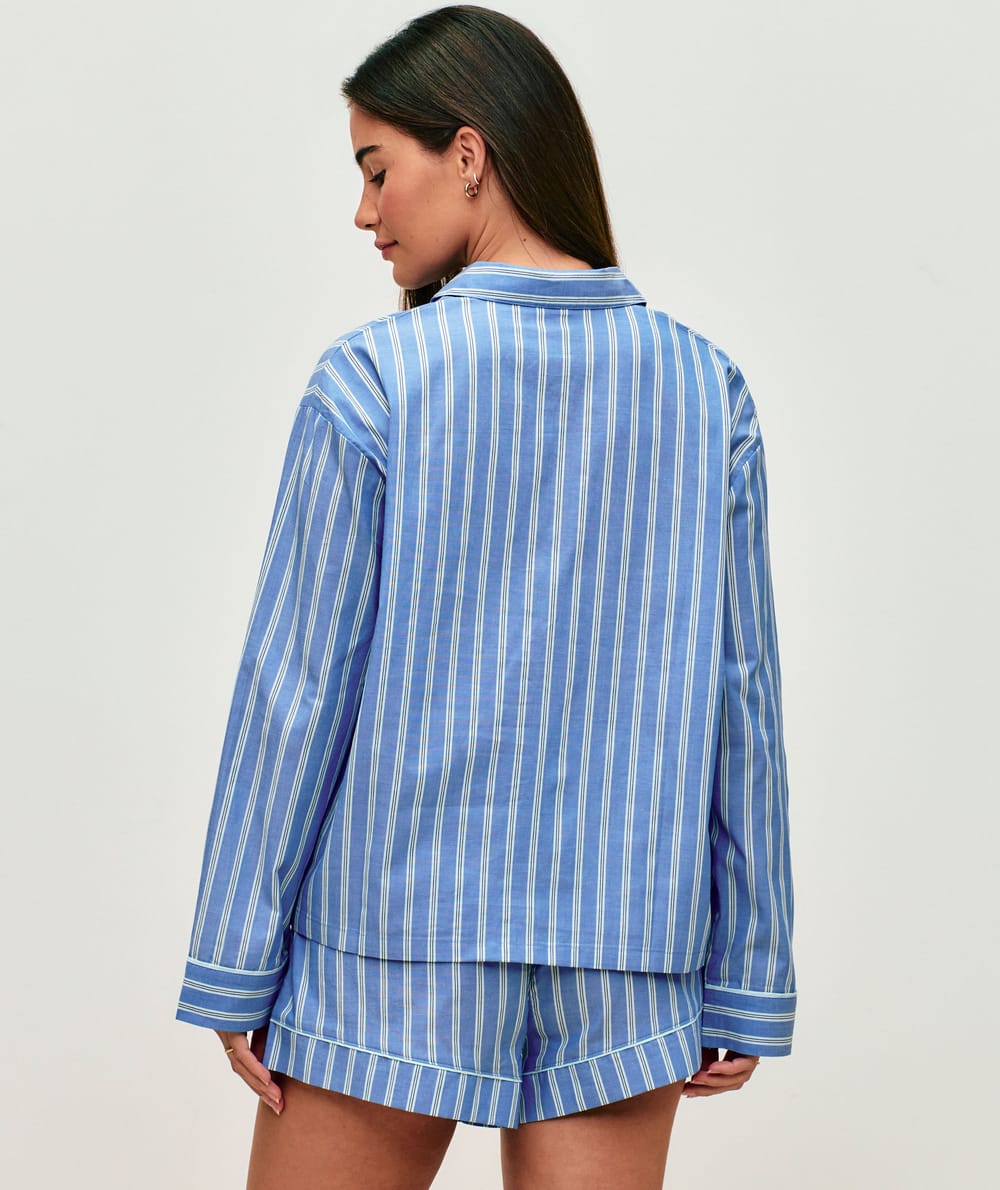 Striped cotton shirt;