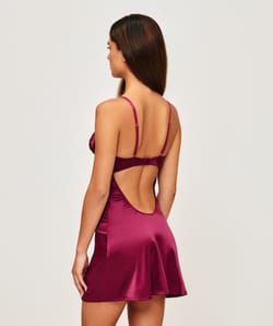 Satin nightie;