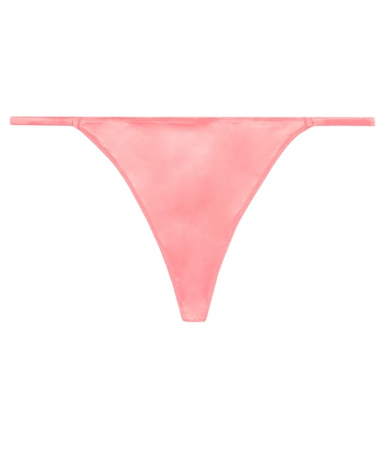 Satin thong;