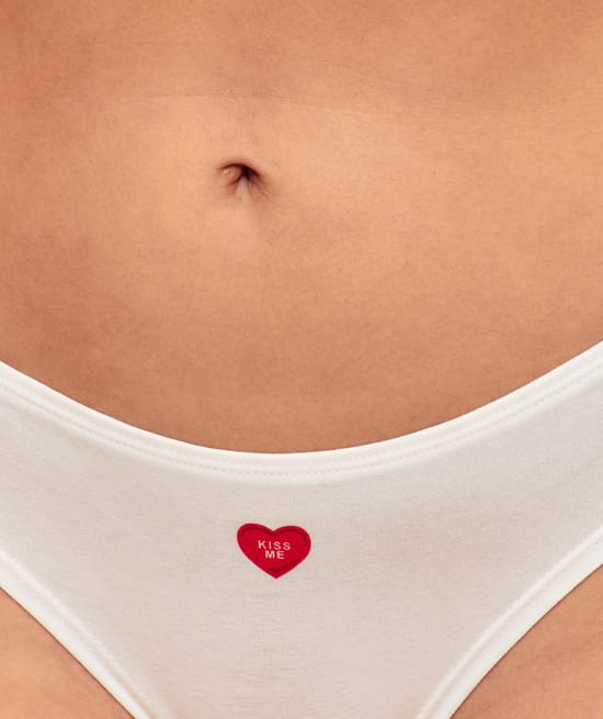 Pack of 3 patterned cotton knickers;