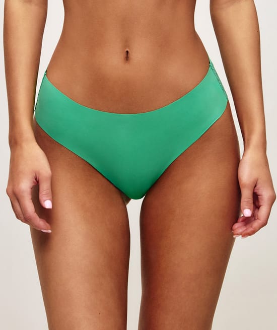 Cheeky microfibre and lace;