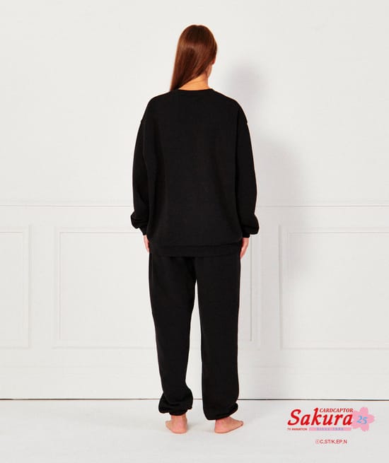 sAKURA fleece hooded sweatshirt;