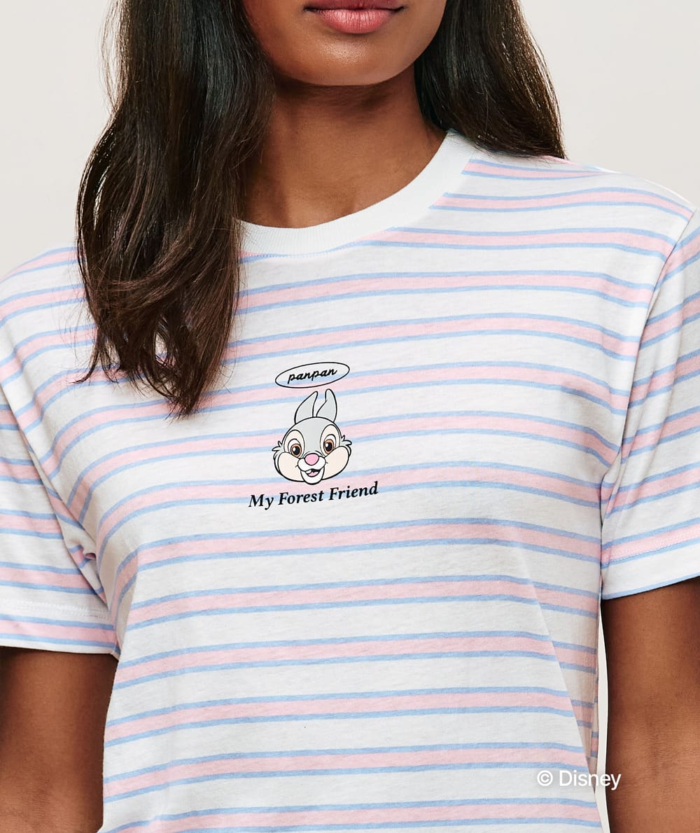 T-shirt en jersey &agrave; rayures Panpan;