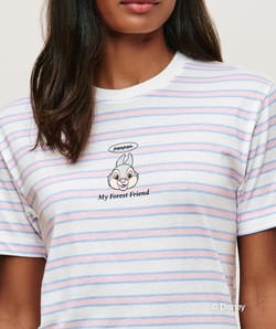 T-shirt en jersey &agrave; rayures Panpan;