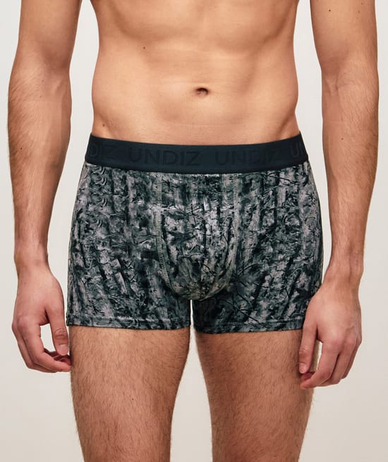 Boxer en coton &agrave; motifs;