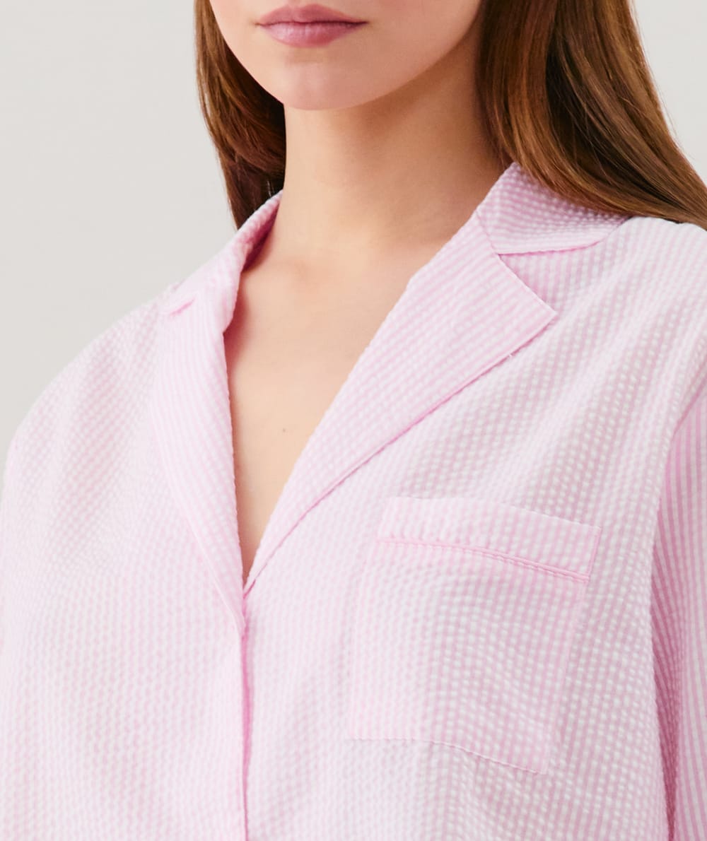Chemise à rayures;