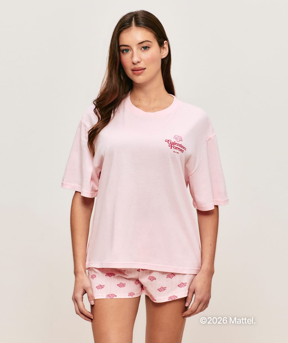 T-shirt oversize coton Barbie;