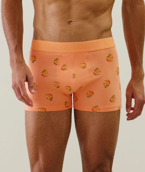 Cotton boxer shorts with patterns;