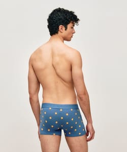 Katoenen boxershort met cowboy-eend print;