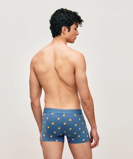 Boxer en coton avec imprim&eacute; canard cowboy;