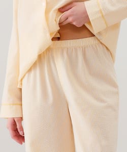 Striped trousers;