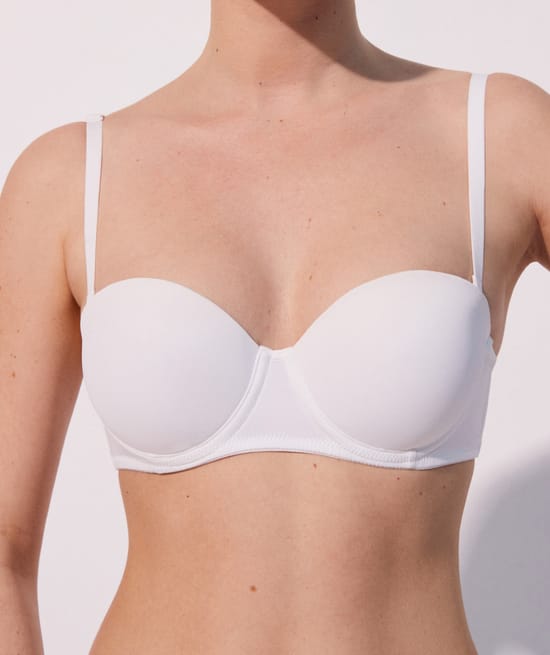 Microfiber bandeau bra;