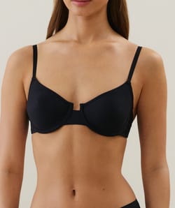 Microfiber balconette bra;