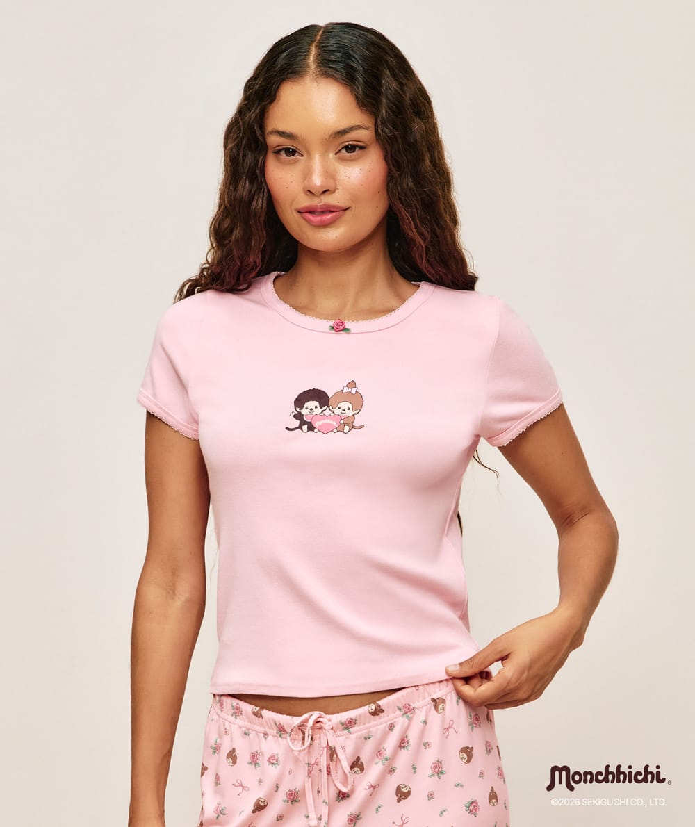 T-shirt en jersey Monchhichi;