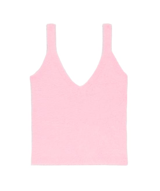 Top en maille duveteuse;