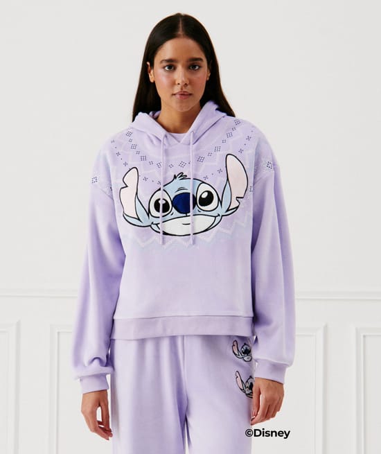 Sweat en velours Stitch;