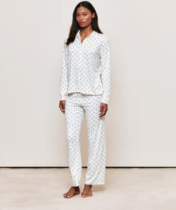 Patterned jersey pyjama set;