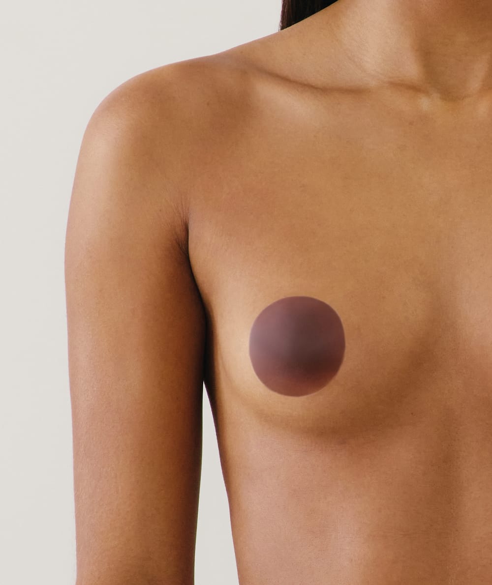 Nipple covers chocolate;