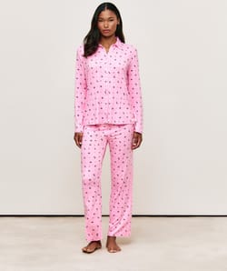 Patterned jersey pyjama set;