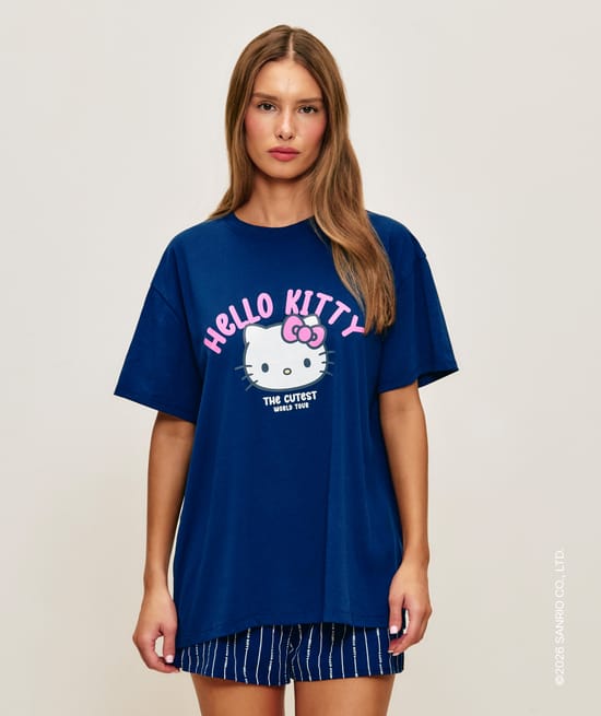 Hello Kitty jersey t-shirt and shorts set;