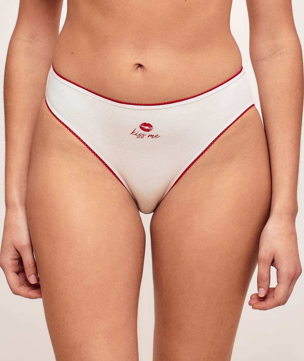 Pack of 3 patterned cotton knickers;