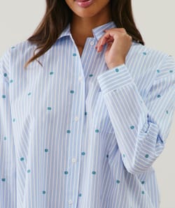 Camisa vestido de algodón;