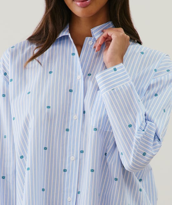 Camisa vestido de algodón;