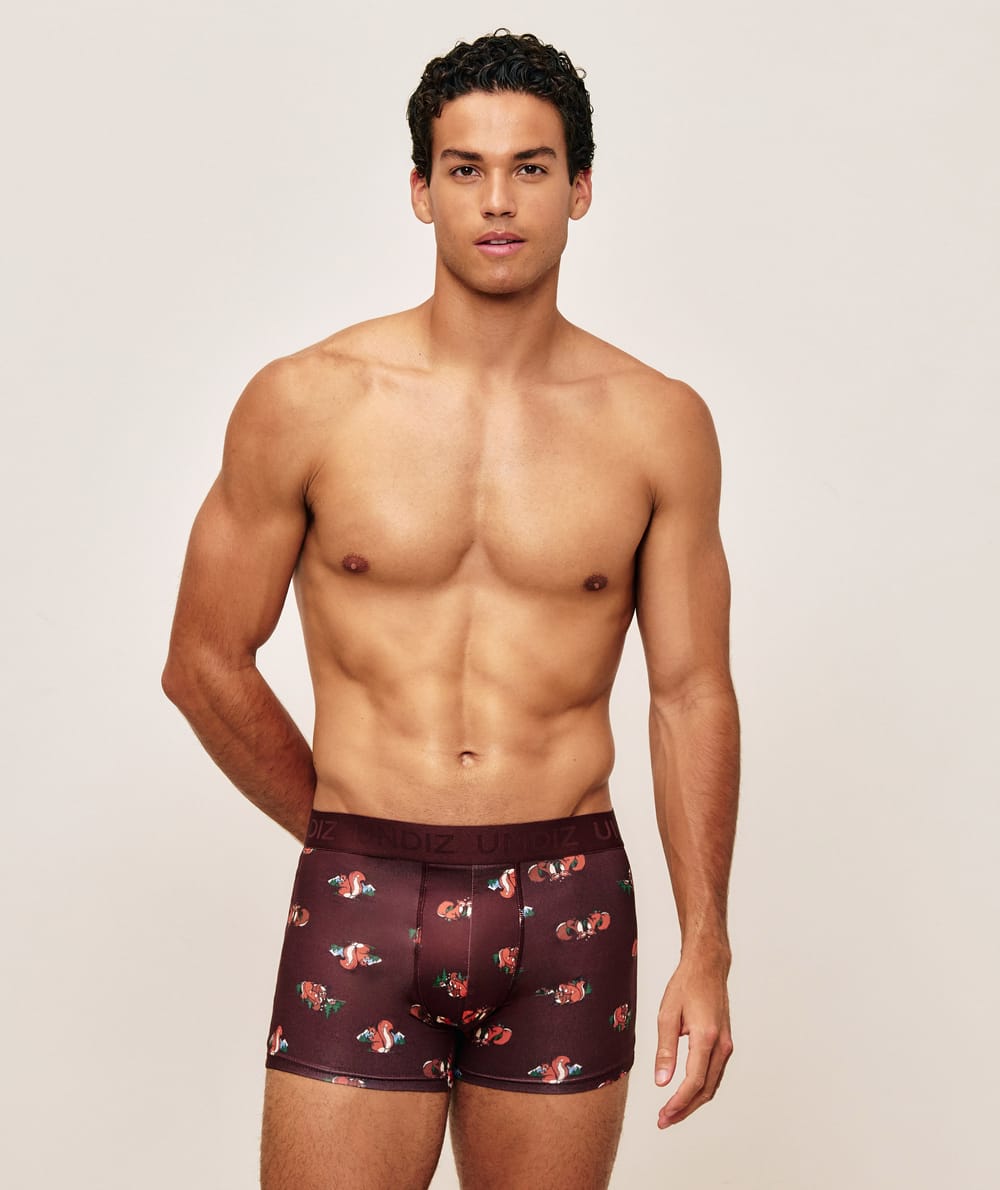 Boxer en microfibre &eacute;cureuil;