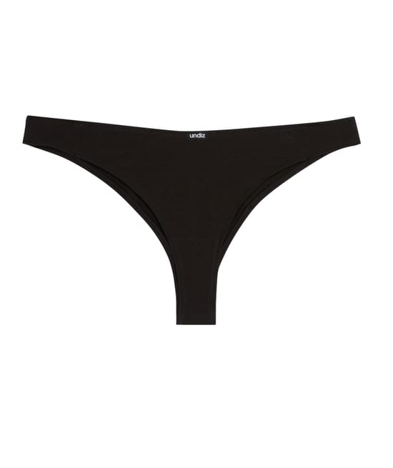 Organic cotton thong;