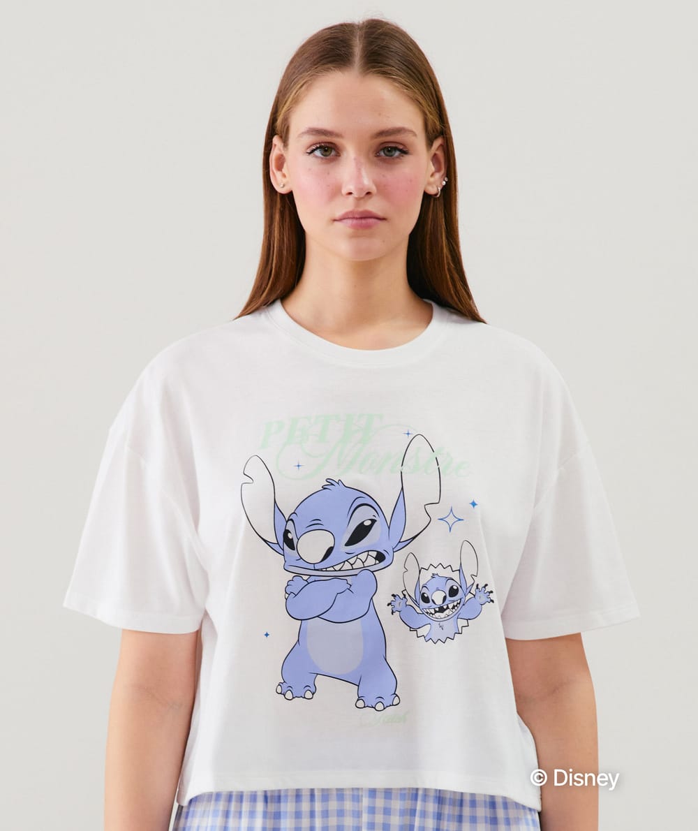 Top en jersey Stitch -Petit Monstre -;