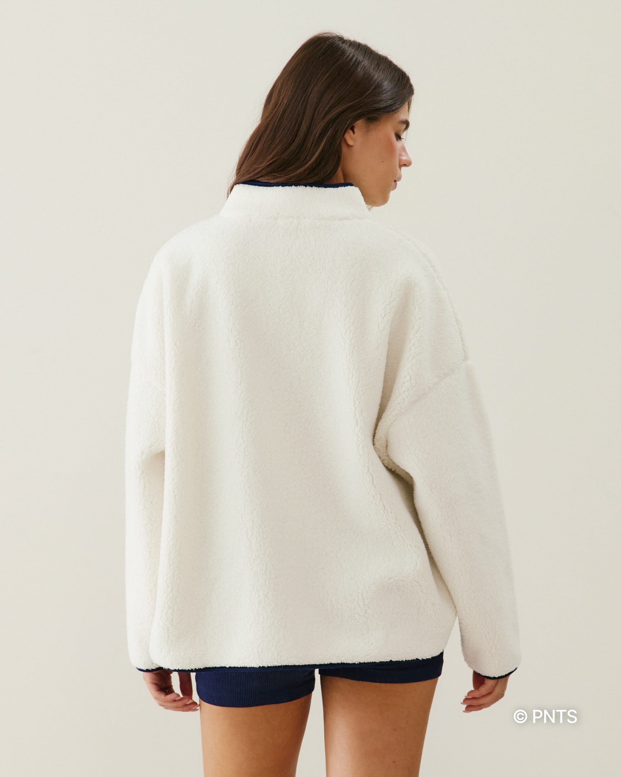 2JSB3☆SNOOPY Snoopy sherpa sweatshirt - ecru - Undiz