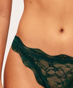Lace thong;